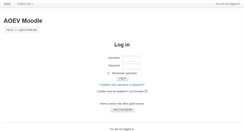 Desktop Screenshot of moodle.aoev.de